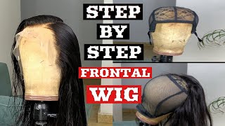 VERY DETAILED HOW TO MAKE A FRONTAL WIG  BEGINNERS STEP BY STEP [upl. by Etteniuqna]