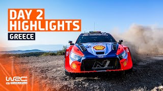 Day 2 Highlights  WRC EKO Acropolis Rally Greece 2024 [upl. by Dazhahs]