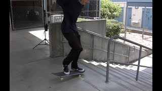 Daniel Knapp Fakie Bigspin Boardslide Raw Cut [upl. by Nodarse630]