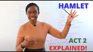 Hamlet in 3 Minutes  Hamlet Act 2 by William Shakespeare  A Level English Literature Summary [upl. by Thier]