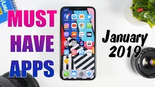 MUST HAVE iPhone Apps January 2019 [upl. by Pruter399]