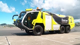 Wellington Airports new fire engines [upl. by Irahs]