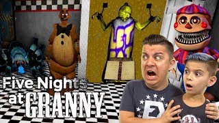 FIVE NIGHTS AT GRANNYS HOUSE 15 FNAF Granny Mod Gameplay [upl. by Assilanna]