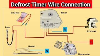 Refrigerator Defrost Timer Connection refrigerator [upl. by Anatnahs783]