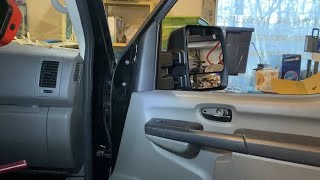 Nissan NV3500 passenger side mirror replacement [upl. by Afira]