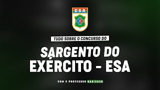 CONCURSO SARGENTO DO EXÃ‰RCITO  ESA  PLANEJAMENTO DE ESTUDOS [upl. by Benedetto]