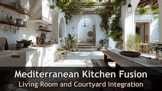 Collection of Mediterranean Kitchen Merging with Indoor Courtyard and Living Room [upl. by Oisangi737]