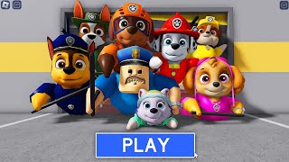 NEW UPDATE PAW PATROL BARRYS FAMILY NEEDS HELP FULL GAME obby Roblox [upl. by Salokcin]