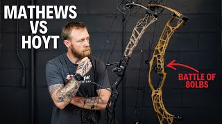 80lb Mathews Lift 33 vs Hoyt Alpha X 33  Bow Review [upl. by Palladin501]