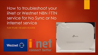 How to troubleshoot iiNet modem TG789 no internet for NBN FTTN service [upl. by Ellitnahc]