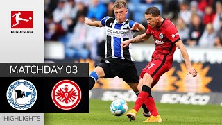 Arminia Bielefeld  Eintracht Frankfurt 11  Highlights  Matchday 3 – Bundesliga 202122 [upl. by Yeldua894]