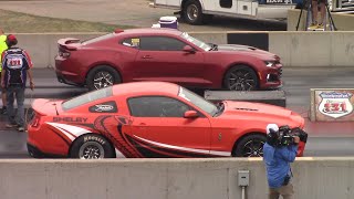 Ford Mustang Shelby GT500 vs Dodge Challenger Hellcat vs Chevy Camaro ZL1 — Muscle Car Comparison [upl. by Herra]