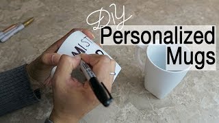 Personalized Coffee Mugs  Sharpie Mug Ideas [upl. by Llenod]