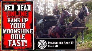 The ULTIMATE Guide How to Rank Up Moonshiner Role FAST in Red Dead Online RDR2 [upl. by Narik]