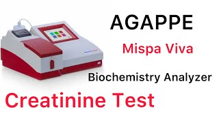 Serum creatinine test biochemistry analyser mispa viva mlt [upl. by Efthim287]