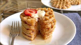 Over 45g of Protein  The Best Protein Waffles Recipe [upl. by Burta680]