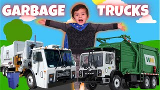 Garbage Trucks for Kids  Recycling for Kids  Garbage Truck Song  Trash Trucks  Learning for Kids [upl. by Reave]