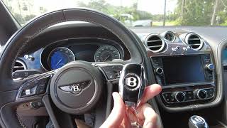 How to start a Bentley Bentayga SUV [upl. by Dwaine]