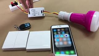 How to Install a Smart Home Light Switch  WiFi smart switch with RF 433Mhz remote control function [upl. by Donaldson]