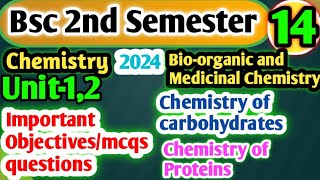 Bsc 2nd semester chemistry Objective Questions Bioorganic and medicinal chemistry yourbscguide [upl. by Cherlyn919]