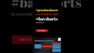 🎥 PENSIONSKASSE 2025 TUTORIAL ARBEITGEBERZUSCHUSS 2025 15 PROZENT [upl. by Terrye341]