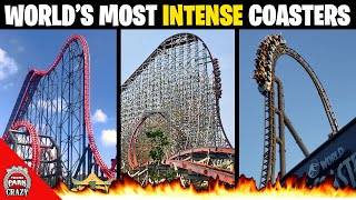 Top 10 Worlds Most INTENSE Roller Coasters [upl. by Penman]