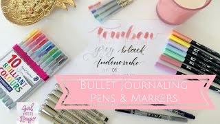 Bullet Journaling Supplies  Pens and Markers [upl. by Ennaihs474]