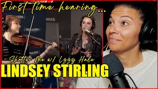 First Time Hearing Lindsey Stirling  Shatter Me feat Lzzy Hale on SiriusXM  Reaction [upl. by Millman]