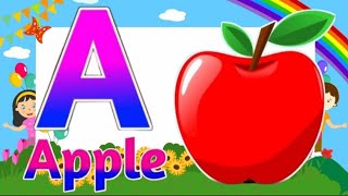 ABC Phonic Song  Toddler Learning Video Songs A for Apple Nursery Rhymes Alphabet Song for kids [upl. by Ebanreb]