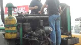 McLaren engined ploughing engines starting up at Great Dorset steam fair 2010 [upl. by Ardyth22]