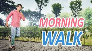 MORNING WALK  Hindi Comedy Video  Pakau TV Channel [upl. by Atnuhs]