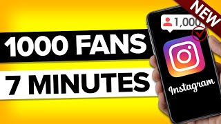 How To Grow 1000 REAL Followers on Instagram in 10 minutes actually works [upl. by Elylrac870]