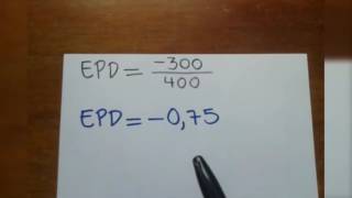 Como calcular la Elasticidad Precio de la Demanda EPD microeconomia [upl. by Buckingham502]