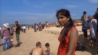 Calangute Beach Goa India [upl. by Odnalro]