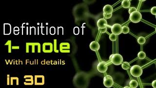 Definition of One Mole In 3D in Hindi by Physics Times [upl. by Faro]