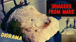 Invaders From Mars 1953 Diorama Tutorial  Polymer Clay [upl. by Keg]