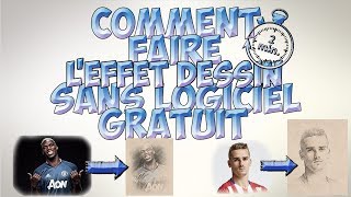 Comment faire leffet dessin sur une photo Sans Logiciel GRATUIT  EN 2 MINUTE [upl. by Firahs563]