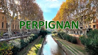 WALKING TOUR OF PERPINGAN FRANCE 4K CITY  WALK PERPIGNAN 2024 [upl. by Enihpad555]