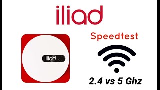 Iliad  Differenza di performance nello Speedtest tra rete a 24 e 5 Ghz [upl. by Gnouv]