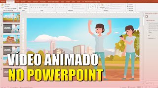 Fiz essa Animação só com o Powerpoint [upl. by Eillak729]