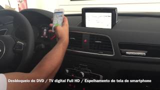 Espelhamento de tela do Smartphone IphoneSamsung  Audi Q3  Exclusive Acessórios [upl. by Rider]