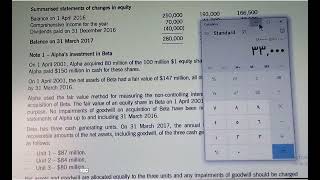 Impairment review of goodwill on acquisition of Beta Cash Generating Units CGU IAS 36 June 2017 [upl. by Aip]