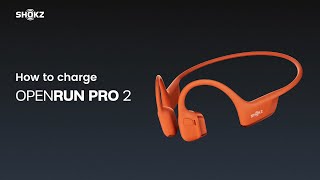 Shokz OpenRun Pro 2  How to charge [upl. by Allenrad]