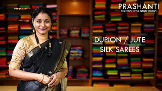 Dupion Silk Sarees  19 Oct 20  Prashanti [upl. by Giffer717]