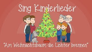 Am Weihnachtsbaum die Lichter brennen  Weihnachtslieder zum Mitsingen  Sing Kinderlieder [upl. by Elleon]