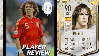 ¿ES UN CENTRAL USABLE EN FIFA 22  CARLES PUYOL MID 90 REVIEW  FIFA 22 [upl. by Ettenan]