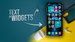 How to Add Text to a Widget on iPhone tutorial [upl. by Haven819]