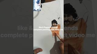 prabhas  bahubali art drawing painting sketch portraits unique creative [upl. by Adaven]