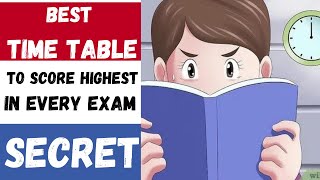 Topper Student Timetable  Best Time Table For Topper Student  Powerful Time Table Tips [upl. by Yrgoerg123]