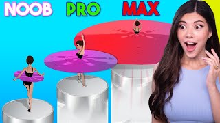 Noob vs MAX LEVEL in Ballerina 3D [upl. by Genesia126]